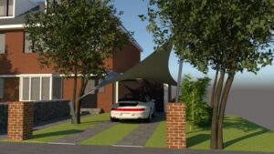 Porsce-carport-op-maat-zeil-verwijderbaar-vergunningsvrij carport-op-maat-van-zeildoek-verwijderbaar-stormvast